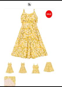 Sunny Yellow Floral Maxi Dress