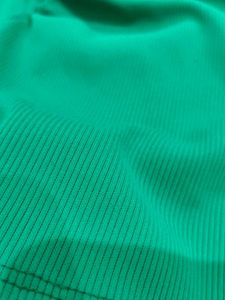 Fluorescent Green Ribbed Top