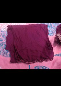Embroidered Purple Kurta