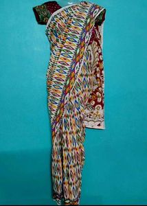 ikkat cotton saree