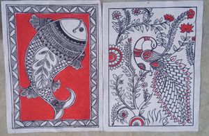 Combo Offers 🥳🔥🎉Madhubani Art Work Handmade