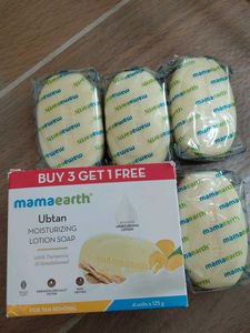 Mamaearth Ubtan Moisturizing Lotion Soap (4 Units)