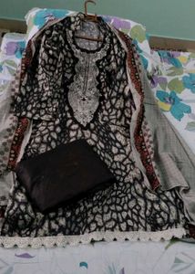 Brand New Black &amp; Grey Pakistani Kurta Set