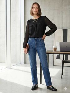 Elegant Black Long Sleeve Top