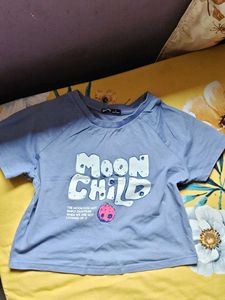 Cute "Moon Child" Graphic T-Shirt