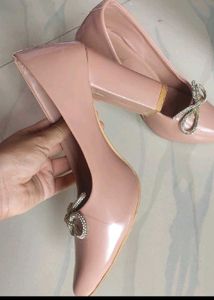3.5inch  Pink Bow Heels