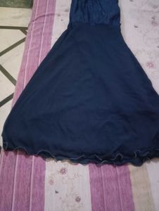 fixed price Navy Blue sharara top  Set wit