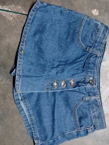 Blue denim skorts 🫧