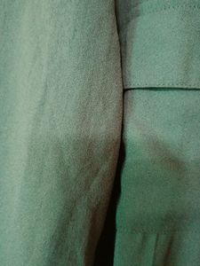 Green Colour Shirt Pattern Top