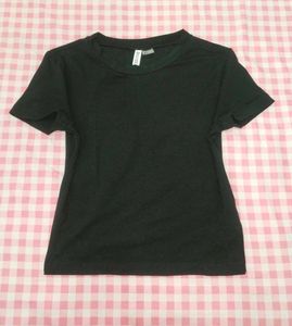 H&M Black fitted T-Shirt