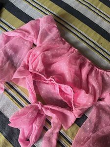 Chic Pink Puff Sleeve Top