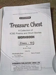 Treasure Chest ICSE Poems & Short Stories Workbook