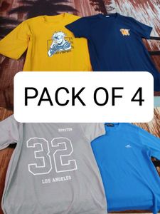 PACK OF FOUR UNISEX T-SHIRTs