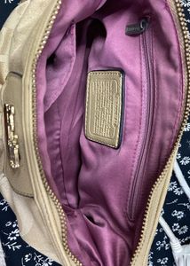 authentic Coach Monogram Hobo Bag