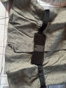 Chic Grey Belted Jacket