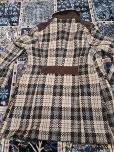 Stylish Plaid Overcoat