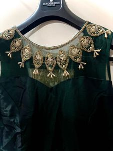 Elegant Emerald Green Embellished gown