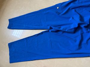 waist Blue Drawstring Wais