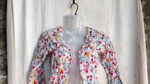 Floral Tie-Front Peplum Top