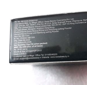 Swiss Beauty Primer And Mattifying Setting Powder