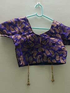 Elegant Purple Paisley Blouse