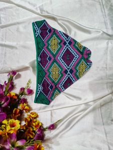 🇳🇿💫🎀Vibrant Geometric Print Thong Panty