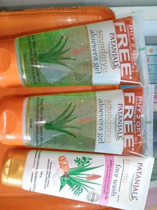 Patanjali Aloe Vera Gel &amp; Face Wash Combo