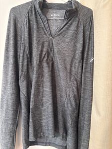 Asics women Grey Athletic Long Sleeve Shirt