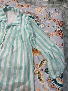 Striped Button-Up Shirt