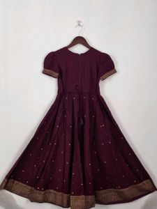 Elegant Maroon Festive Gown