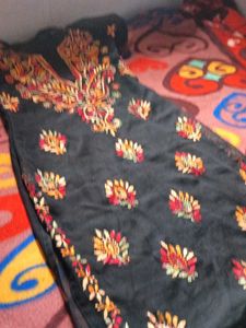 Black Embroidered Kurta