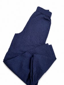 Navy Textured Palazzos
