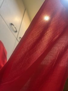 Red Chikankari Kurta