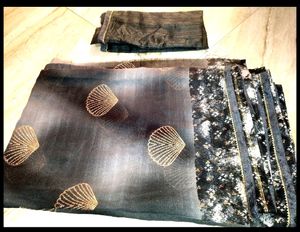 Saree Black Grey