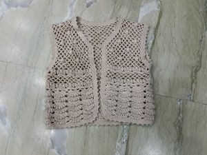 Crochet Knit Vest