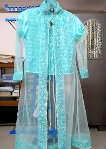 Embellished Top And Skirt Lehenga Choli With Jacke