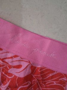 S Floral Print Pink Briefs