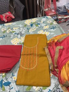 Embroidered Kurta Set with Dupatta