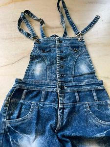 Blue Denim Overalls