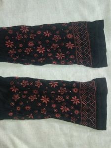Girls' Red &amp; Black Embellished Party Dress