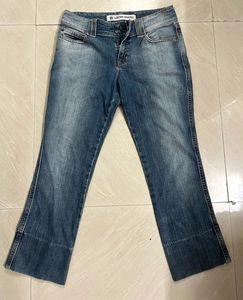 Y2K Vintage Low Waist Cropped Denim Jeans
