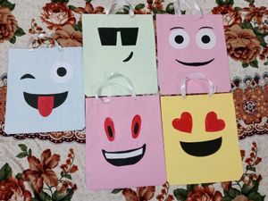 Combo Of 12 Paper Smilee Bags