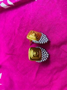 Gold Airplane Camera &amp; Luggage Cufflinks