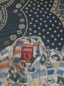 Boy's Unique Stamp Print Shirt