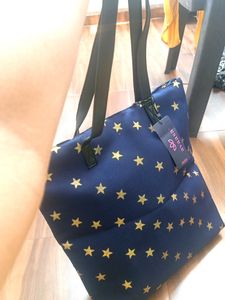 Avaasa Star ⭐ Printed With Tassels Tote Bag