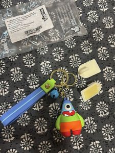 Cute Cartoon Keychain with hooks included