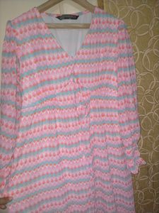 Pink Multi Colour Maxi Dress