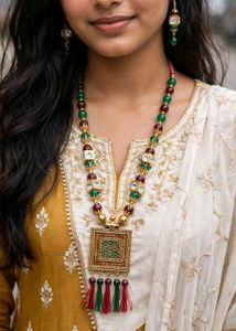 Boho Beaded Necklace Set