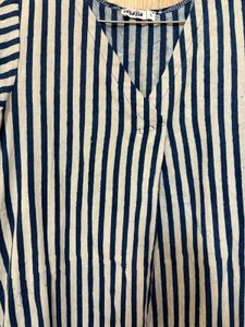 Striped V-Neck Casual Dress
