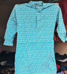 Beautiful Blue Printed Kurta